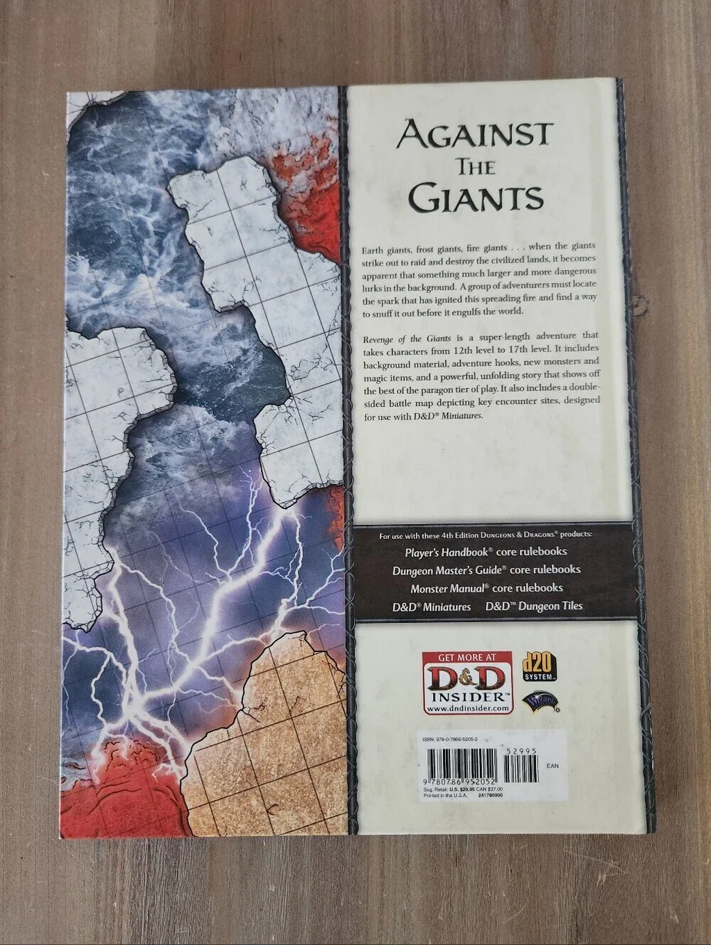 Dungeons & Dragons Revenge of the Giants 4E Hardcover D&D Adventure RPG Book